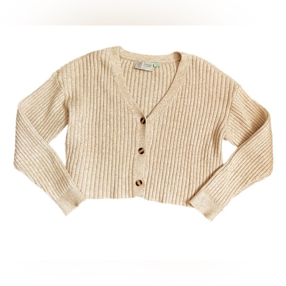 Anthropologie Saturday Sunday Niza Knit Cardigan tan - Picture 4 of 4